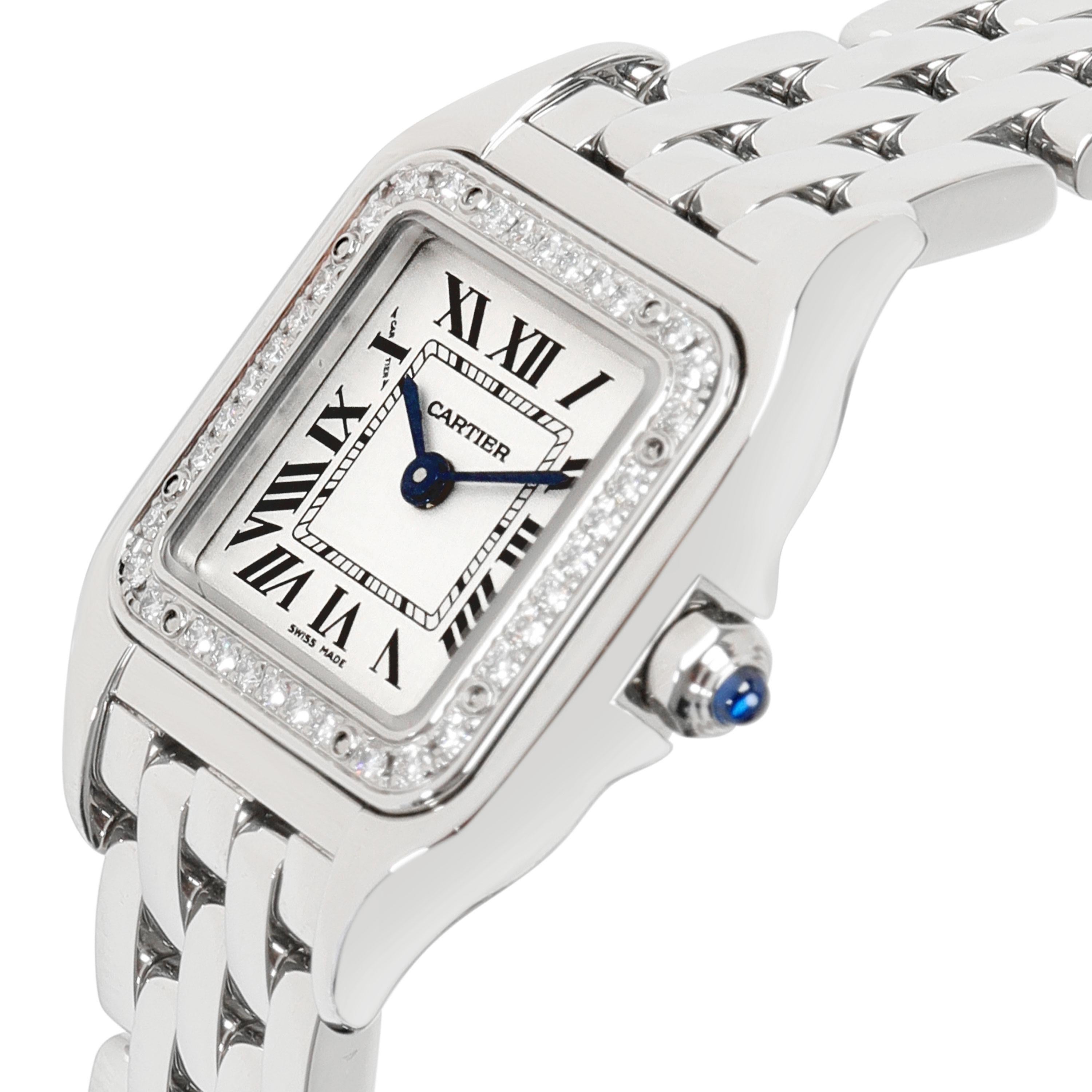 Cartier Panthere W4PN0007 Women's Watch in Stainless Steel In Excellent Condition In New York, NY
