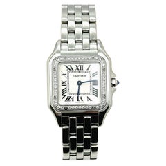 Cartier Panthere W4PN0008 Ref 4016 Diamond Bezel Stainless Steel Box Paper