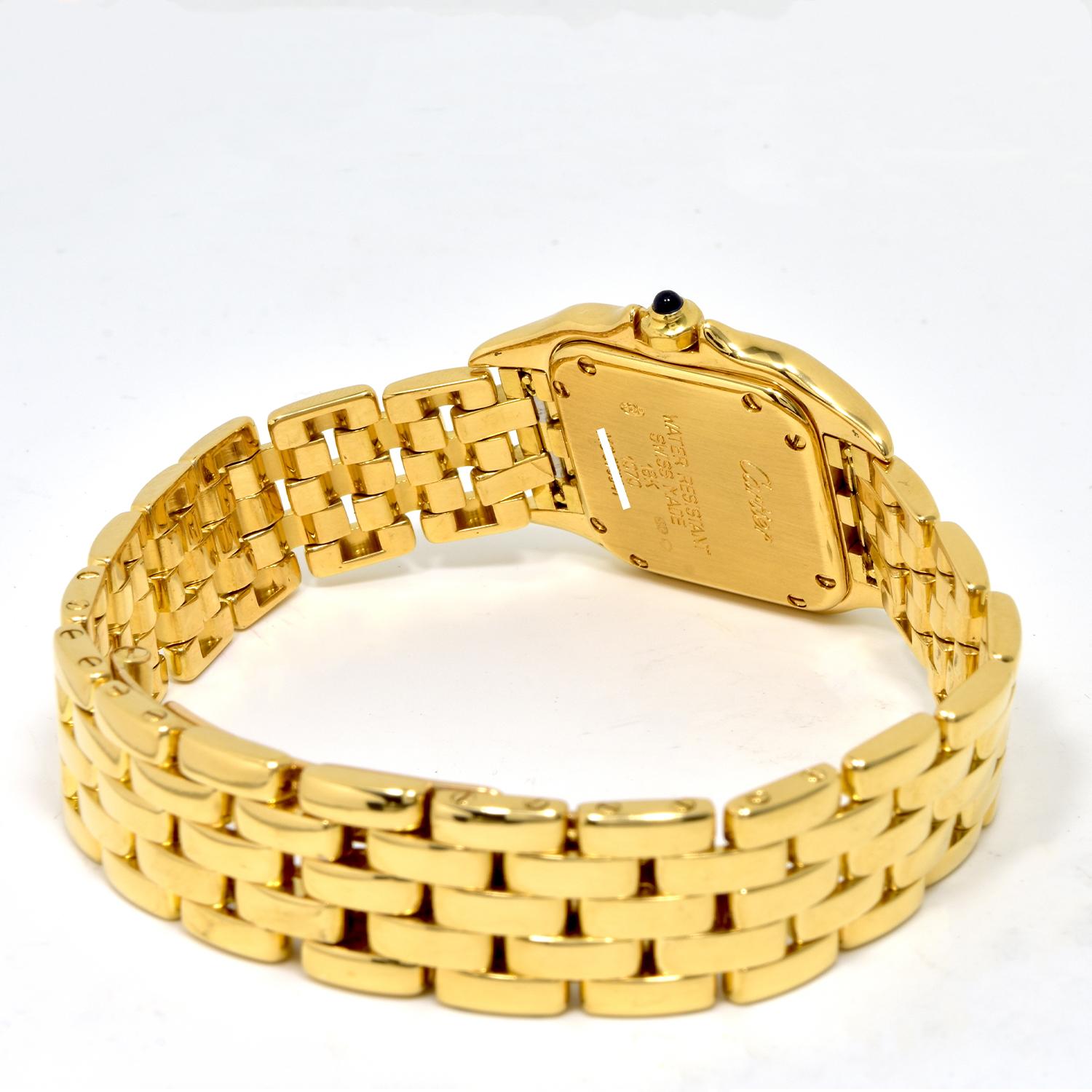 Women's or Men's Cartier Panthere Watch in 18 Karat Yellow Gold Small