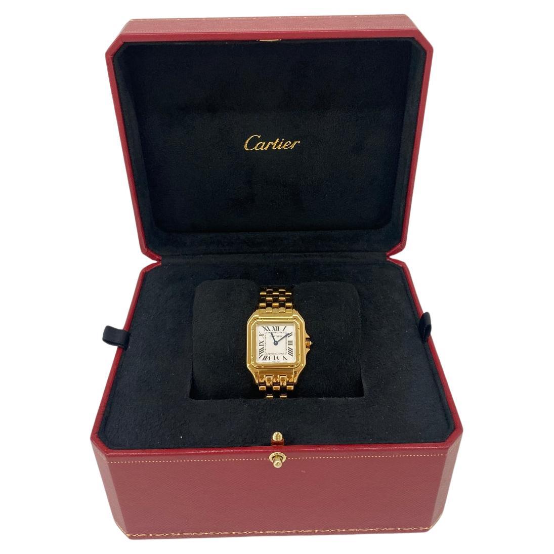 Cartier Panthere-Uhr Gelbgold - Medium im Angebot