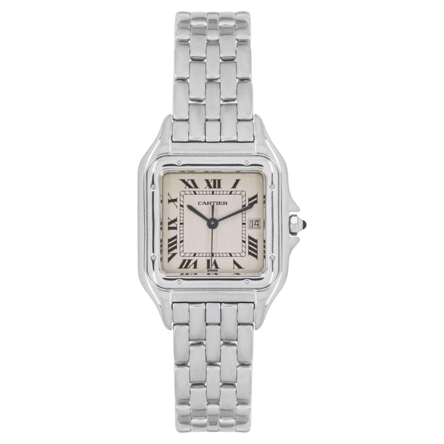 Cartier Panthere Weißgold-Uhr 1650 aus Weißgold