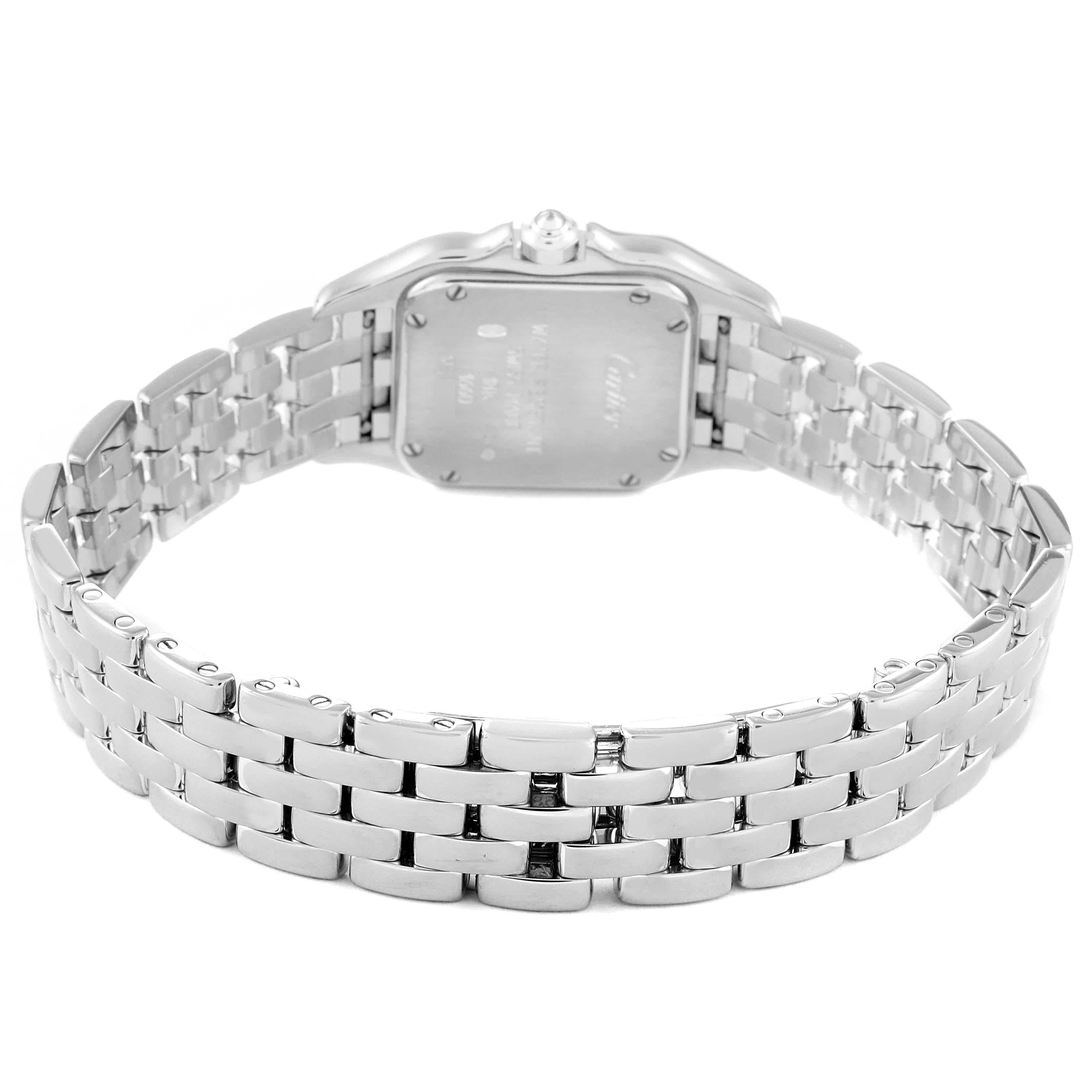 Cartier Panthere White Gold Diamond Bezel Ladies Watch WF3091F3 1