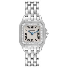 Cartier Panthere White Gold Diamond Bezel Ladies Watch WF3091F3