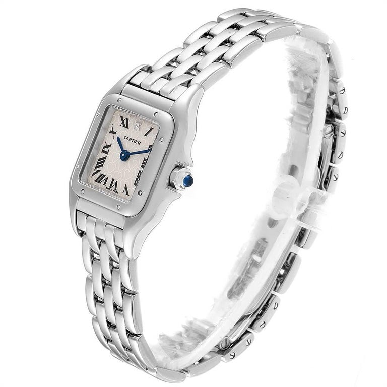 Cartier Panthere White Gold Heart Diamond Dial LE Ladies Watch 1660 For ...
