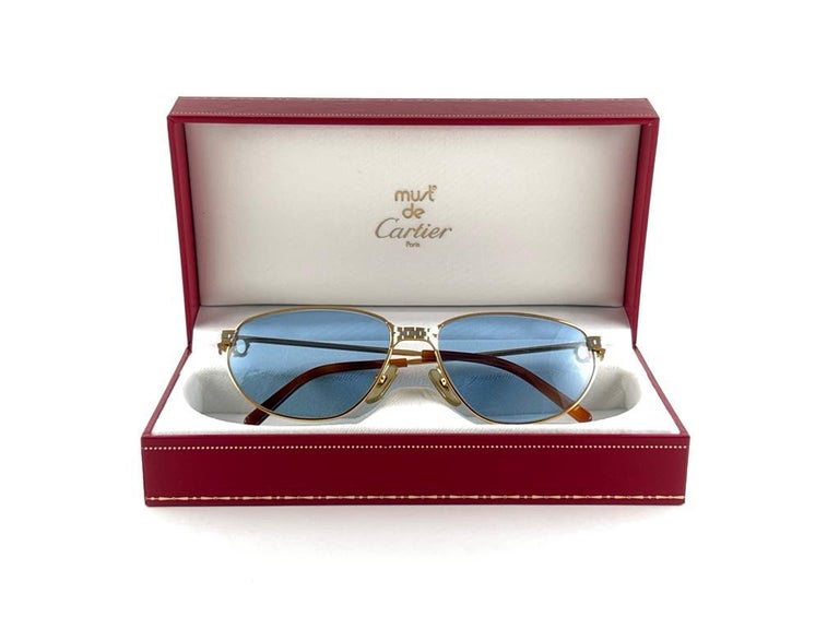 Cartier pilot sunglasses 18k clearance