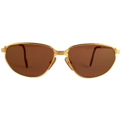Cartier Panthere Windsor 59mm Cat Eye Sunglasses Heavy Plated France