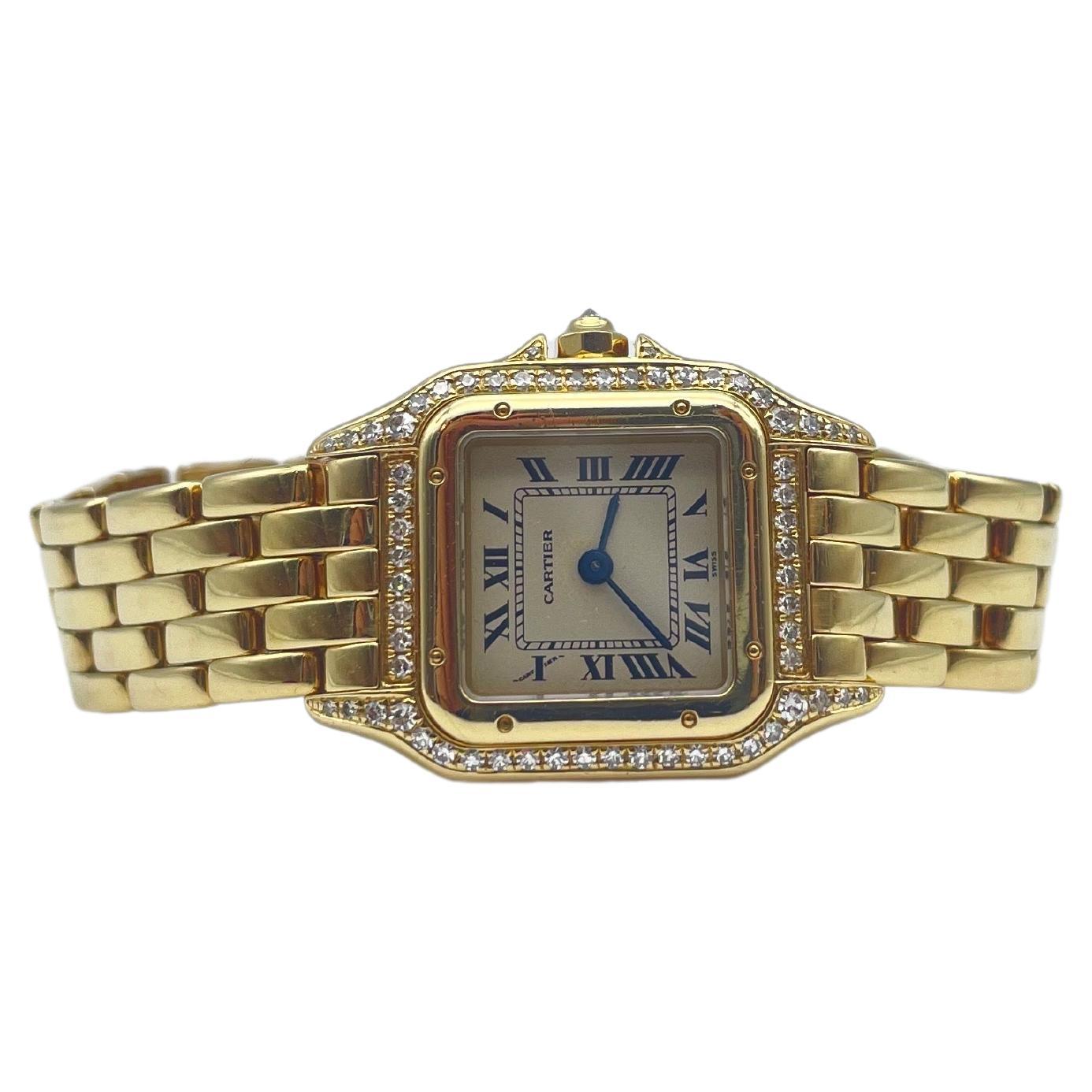Cartier Panthere with factory diamond roman dial 7