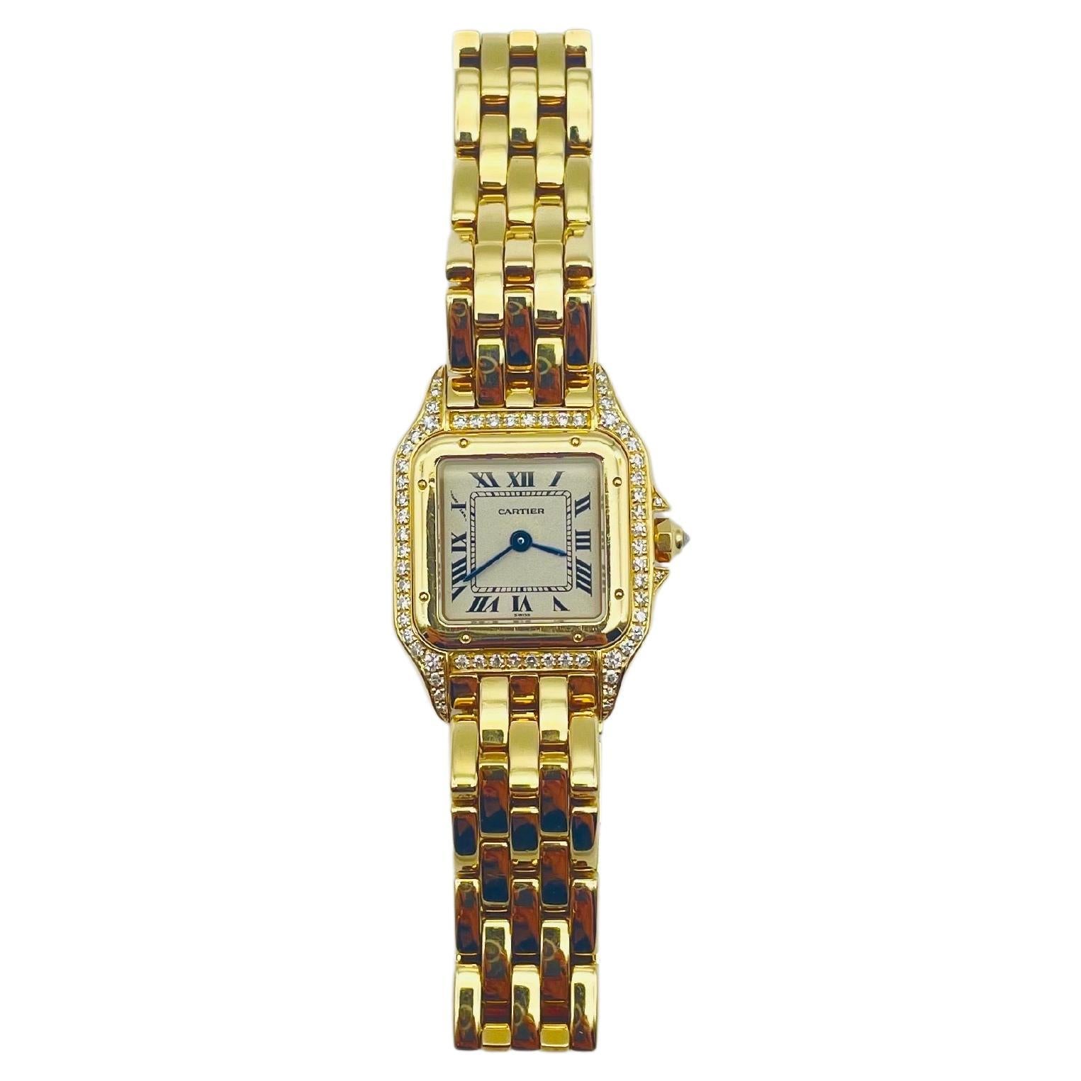 Cartier Panthere with factory diamond roman dial 1