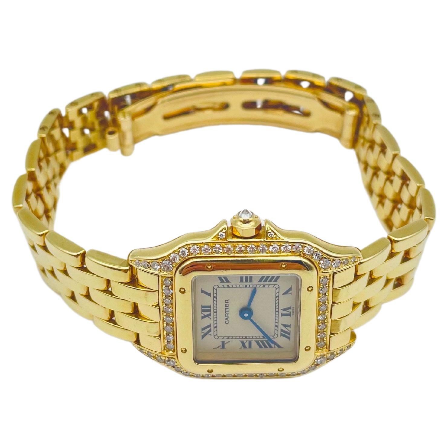Cartier Panthere with factory diamond roman dial 2