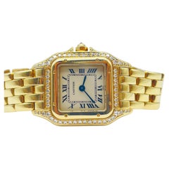 Vintage Cartier Panthere with factory diamond roman dial