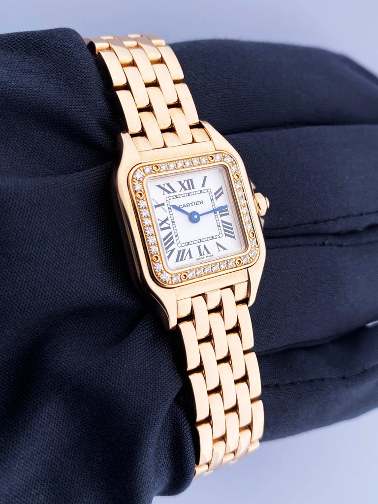 Cartier Panthere WJPN0008 Diamond 18K Rose Gold Ladies Watch Box/Papers ...