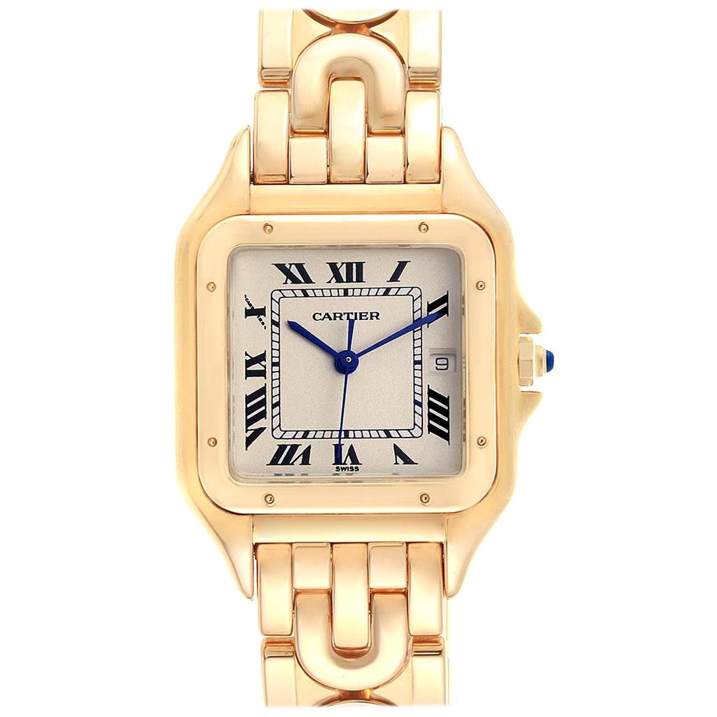 Cartier Panthere XL Art Deco Yellow Gold Men’s Watch W25014B9