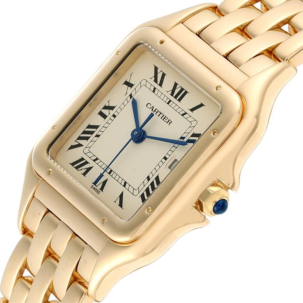 Cartier Panthere XL Blue Sapphire Yellow Gold Unisex Watch W25014B9 2