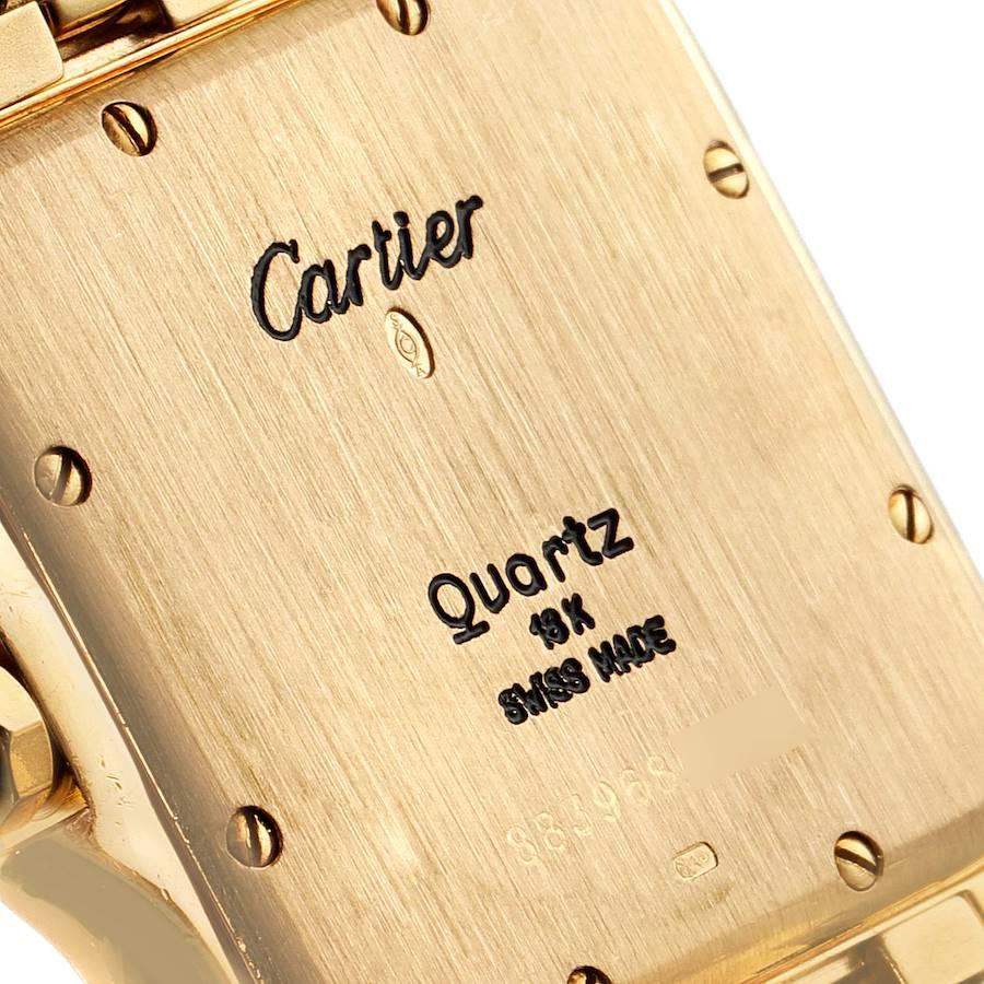 Cartier Panthere XL Unisex-Uhr mit blauem Saphir in Gelbgold W25014B9 im Angebot 3