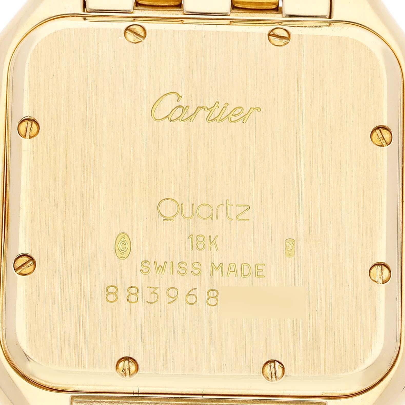 Cartier Panthere XL Gelbgold Herrenuhr W25014B9 im Angebot 1