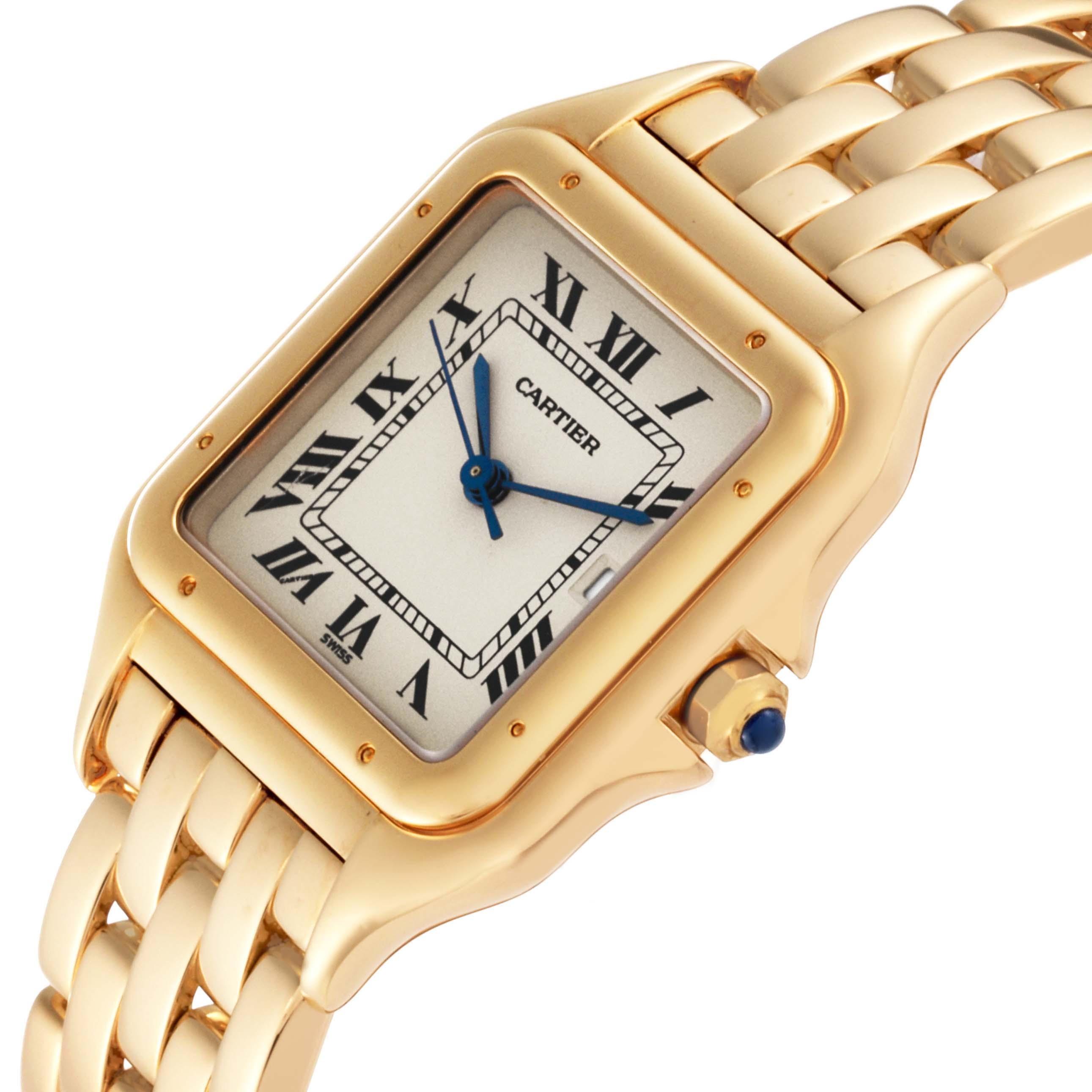Cartier Panthere XL Yellow Gold Mens Watch W25014B9 For Sale 1