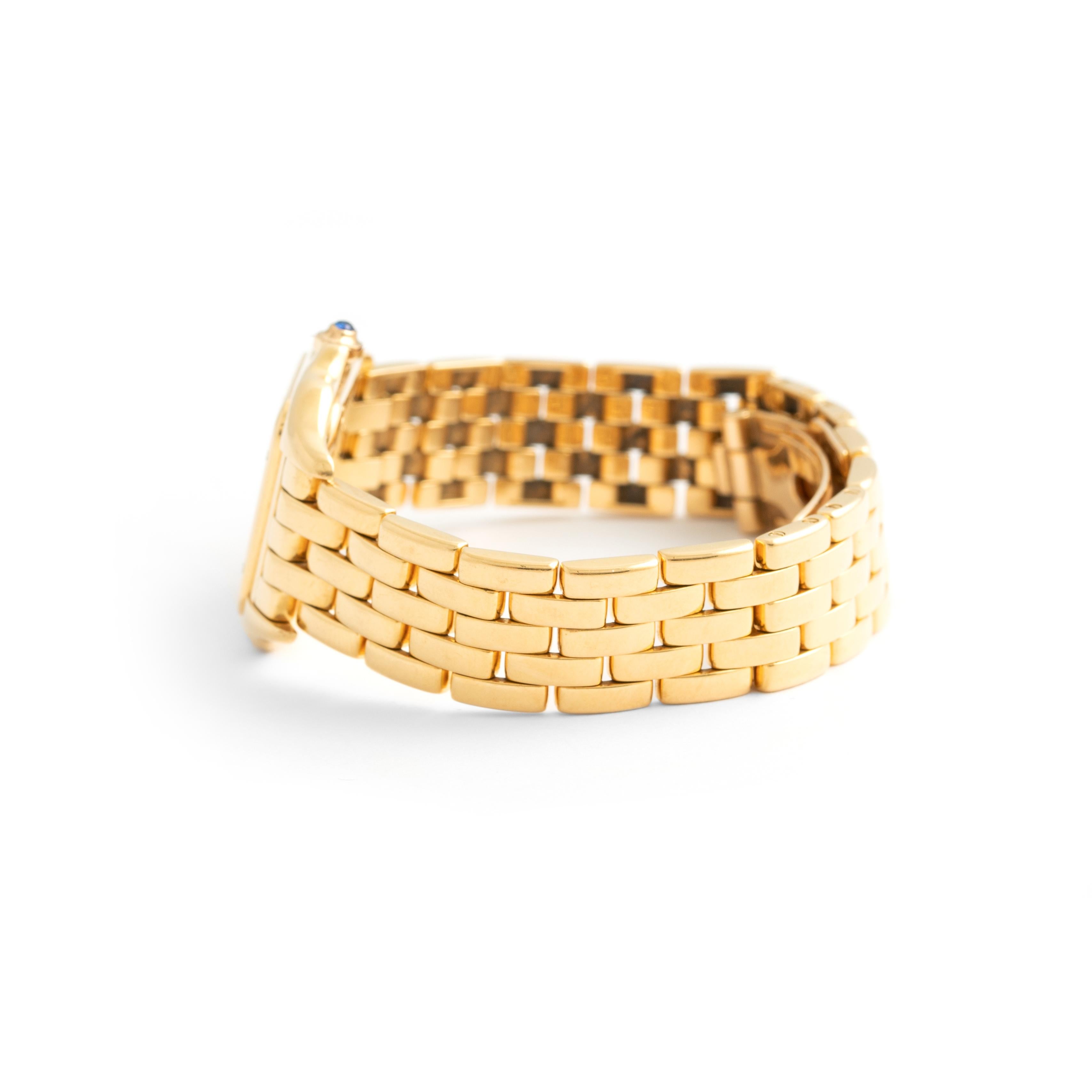 Cartier Panthere Gelbgold-Armbanduhr aus 18 Karat 2