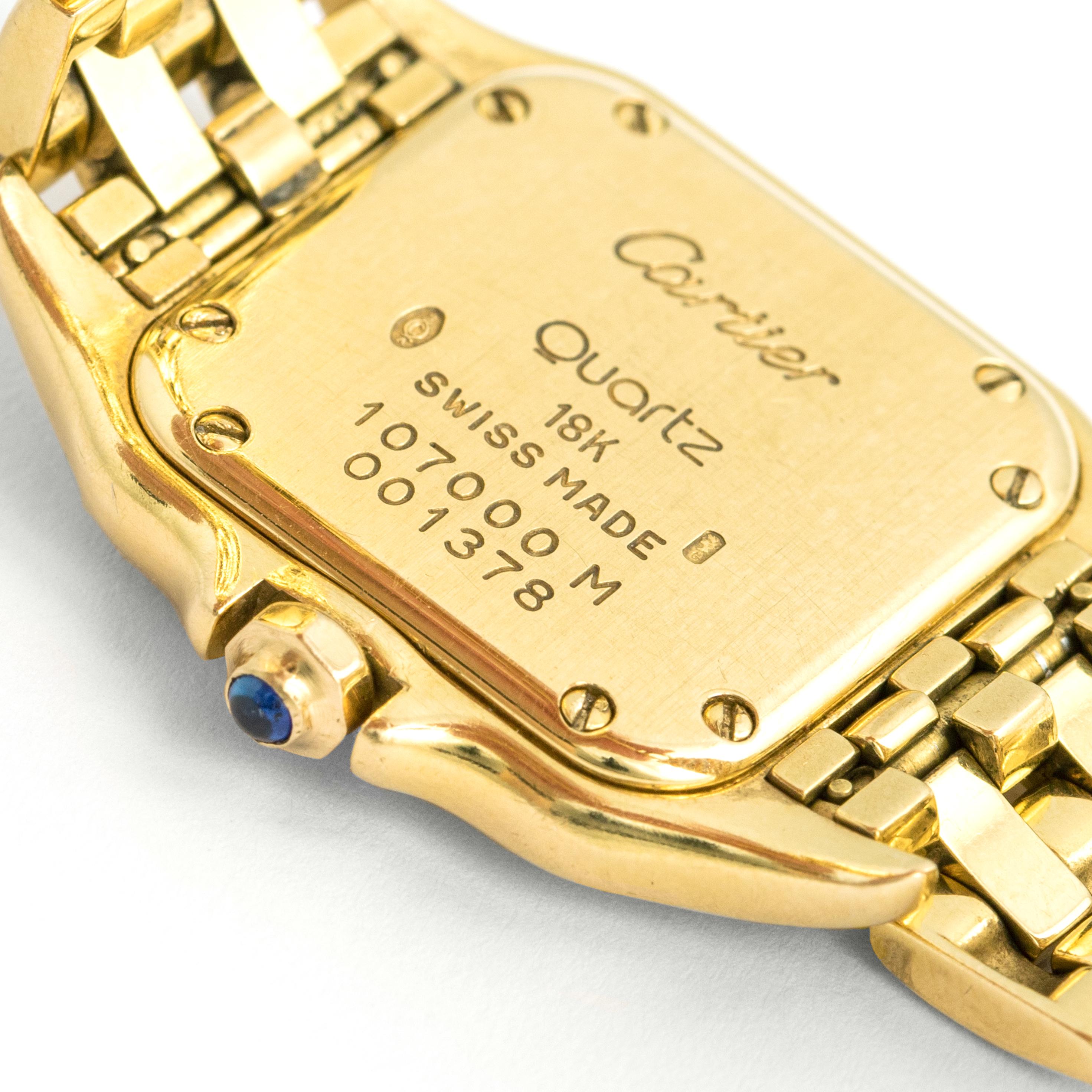 Cartier Panthere Gelbgold-Armbanduhr aus 18 Karat 5
