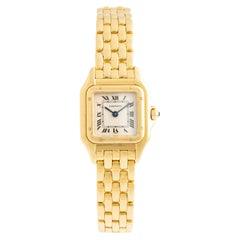 Vintage Cartier Panthere Yellow Gold 18k Wristwatch