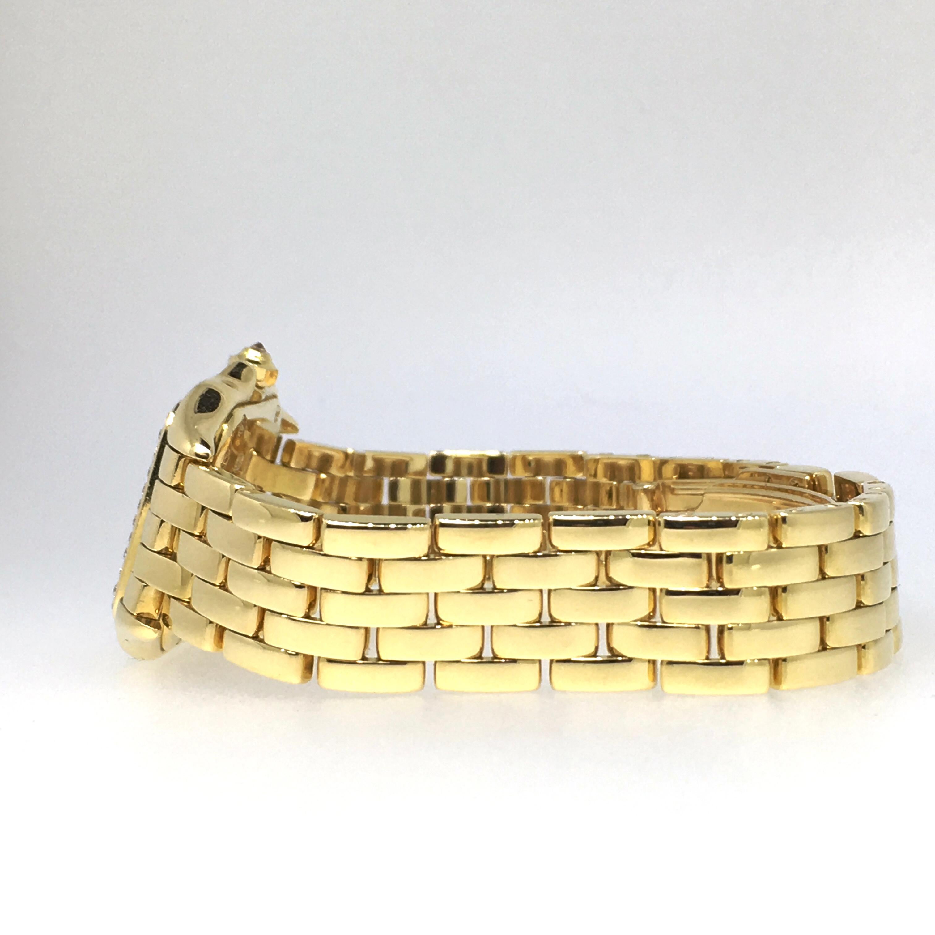 Cartier Panthère, Yellow Gold, Diamonds, Reference 1280-2, Mint Condition In Excellent Condition In EL Waalre, NL