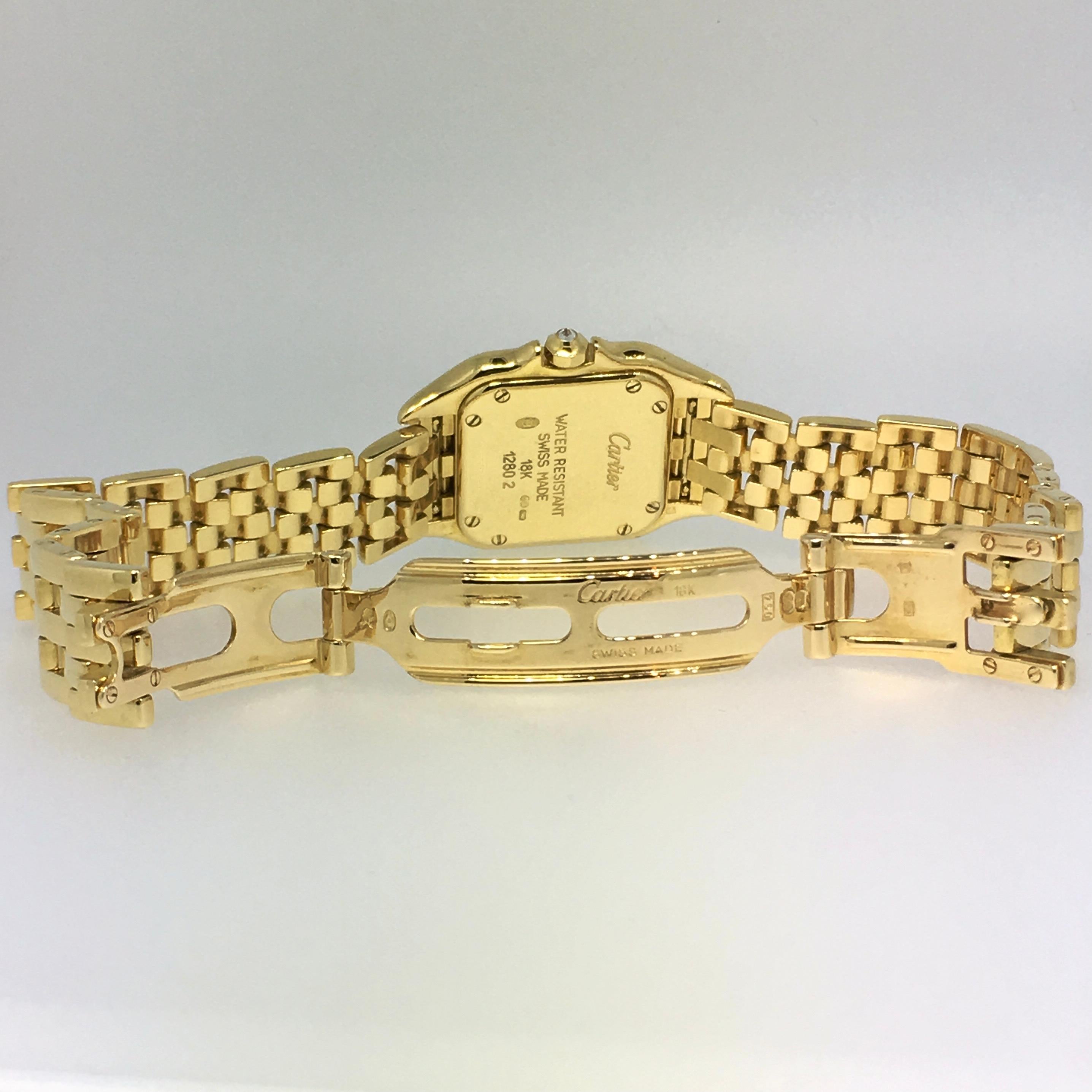 Cartier Panthère, Yellow Gold, Diamonds, Reference 1280-2, Mint Condition 2