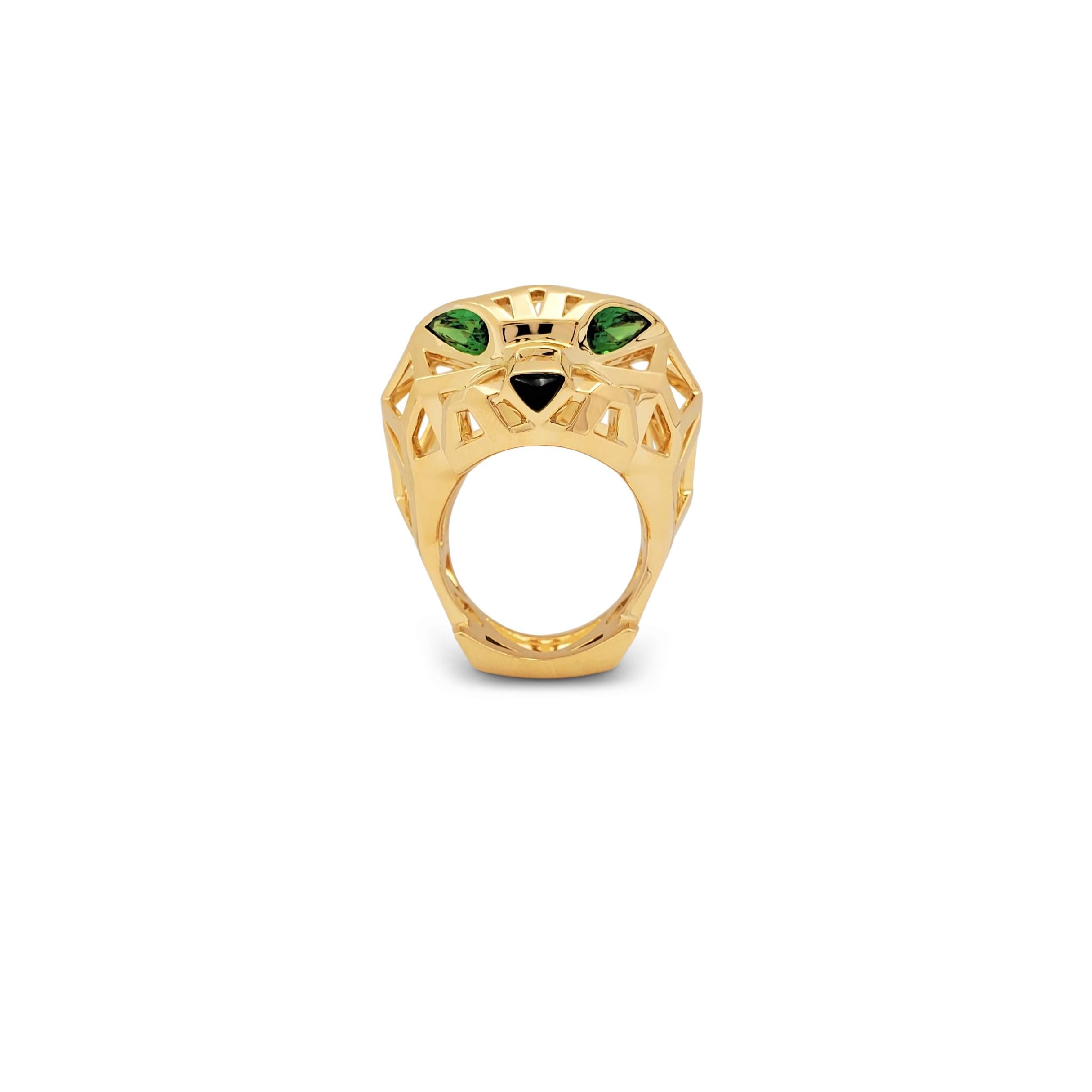 cartier panther head ring