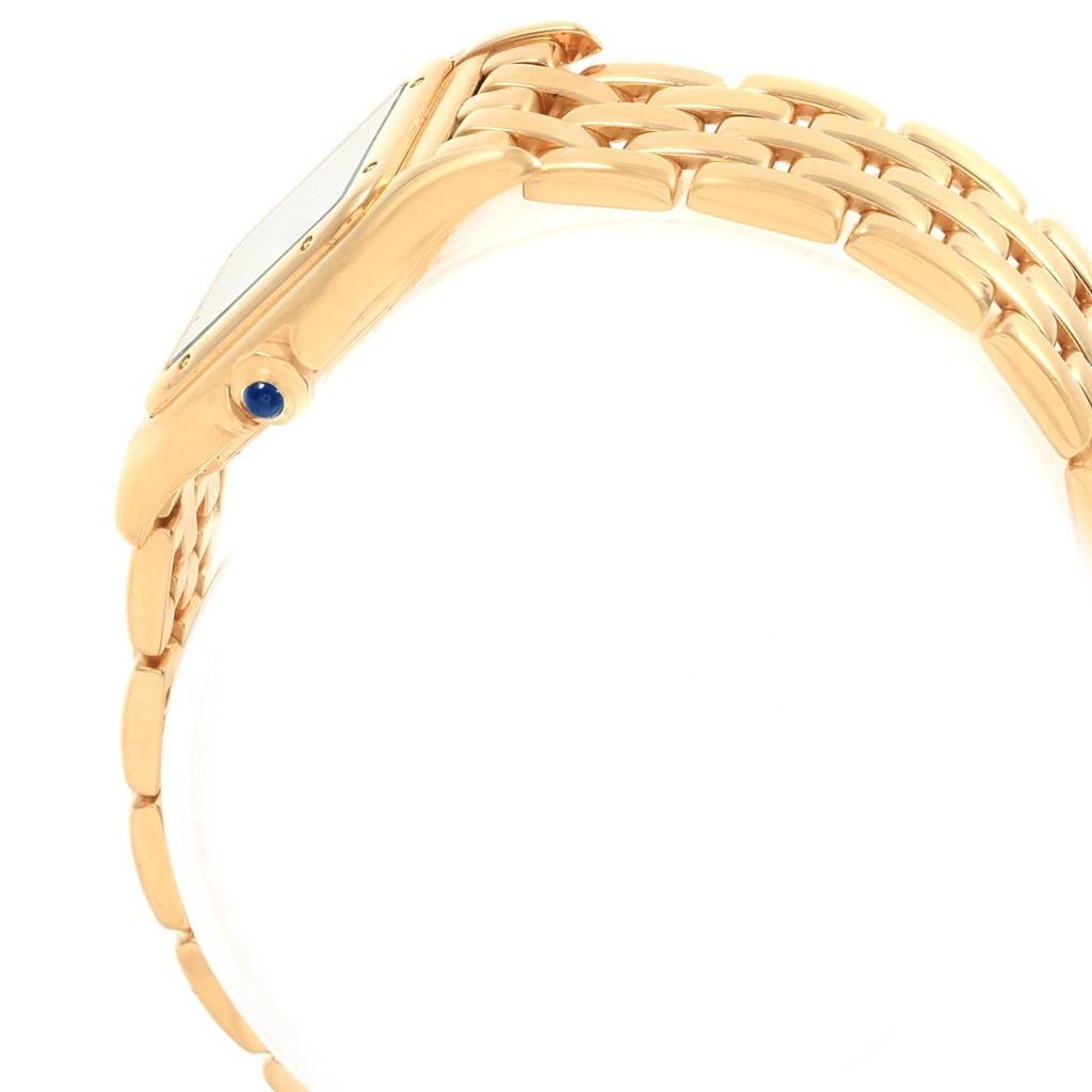 Women's Cartier Panthere Yellow Gold Small Quartz Ladies Watch W25022B9 For Sale