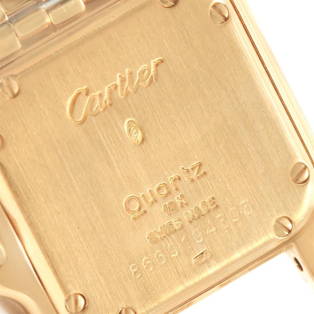 Cartier Panthere Yellow Gold Small Quartz Ladies Watch W25022B9 For Sale 4