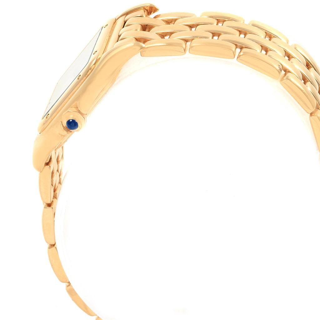 Cartier Panthere Yellow Gold Small Quartz Ladies Watch W25022B9 For Sale 4