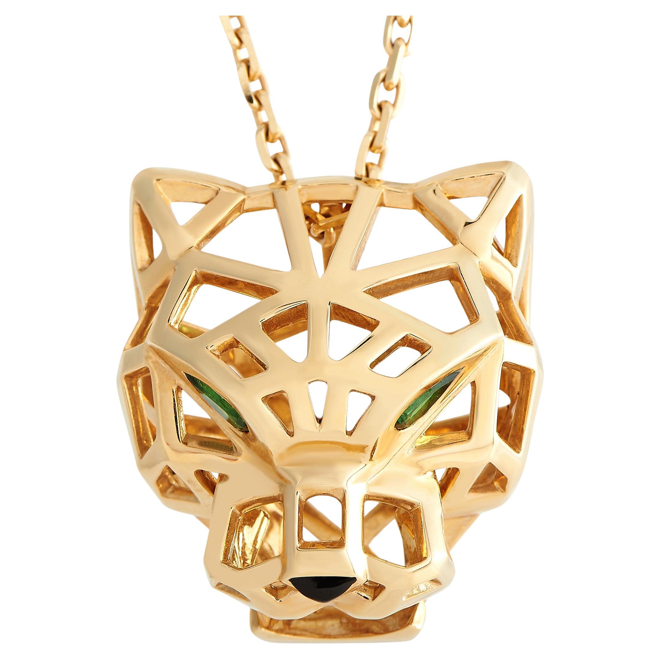 Cartier Panthre Halskette aus 18 Karat Gelbgold