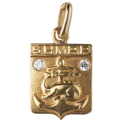 Cartier, Paris 18 Carat Gold Anchor and Dragon Charm