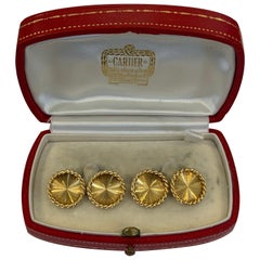 Cartier Paris, 18 Carat Gold Cufflinks, circa 1950