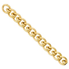 Cartier Paris 18 Karat Gold Link Bracelet, circa 1950