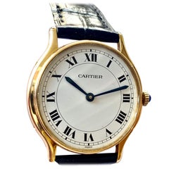 Vintage Cartier Paris, 18 Karat Gold, Model: Riviera, Handwinding Movement, circa 1975