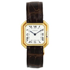 Cartier Paris 18 Karat Yellow Gold Retro Ladies Watch