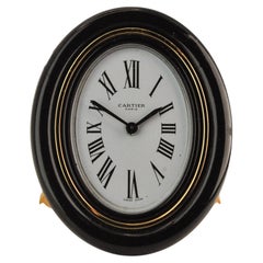 Cartier Baignoire Alarm Clock, 18ct Gold Plate & Brass, Swiss, 1980s
