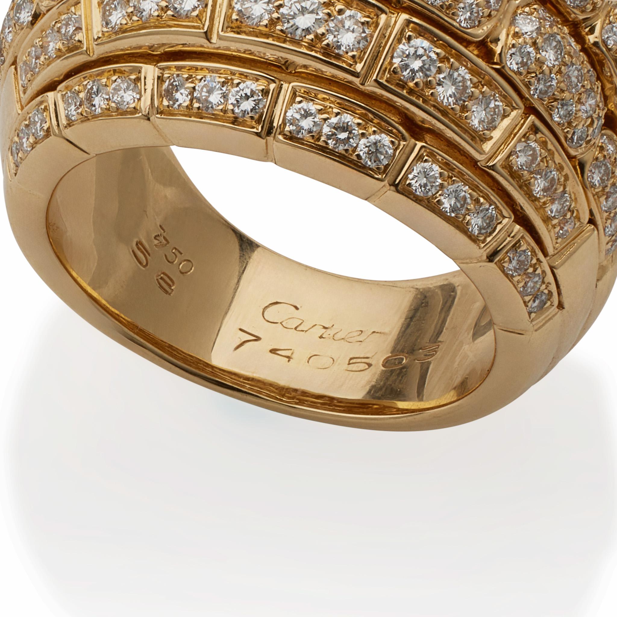Cartier Paris 18K Gold and Diamond 