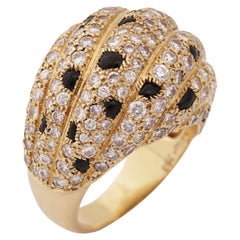 Cartier Paris, 18 Karat Gold und Onyx Vintage Panther-Ring, um 1980