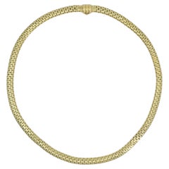 Cartier Paris 18k Gold Flexible Link Collar Necklace Mid-Century