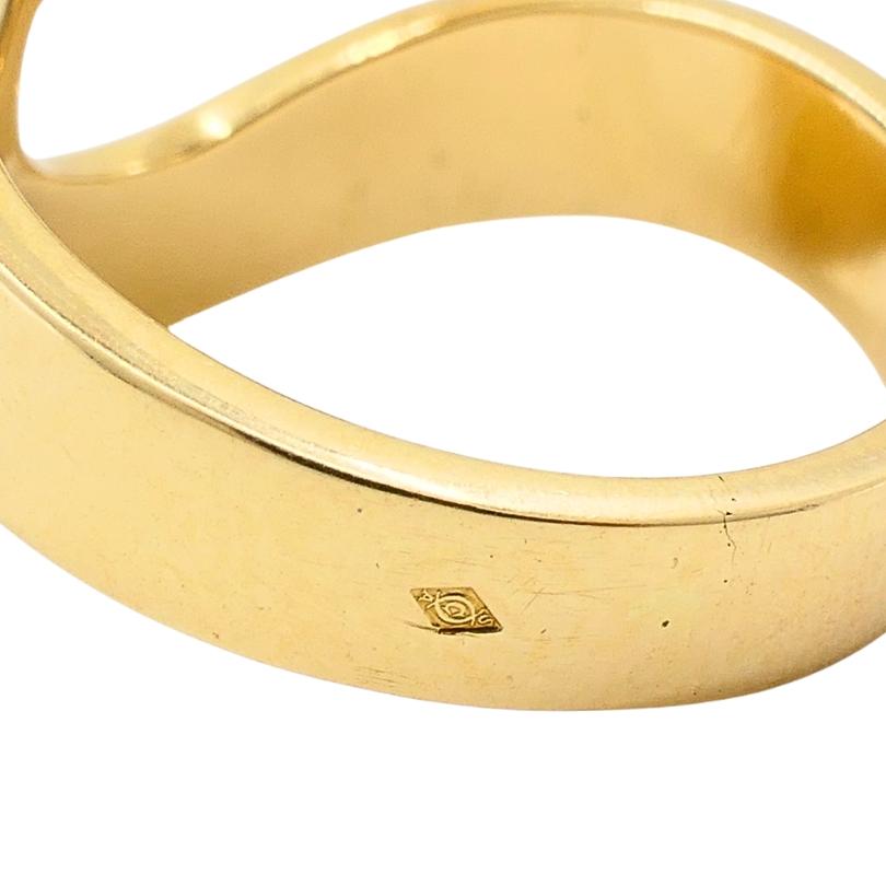 Cartier Paris 18k Gold Modernist Ring For Sale 6