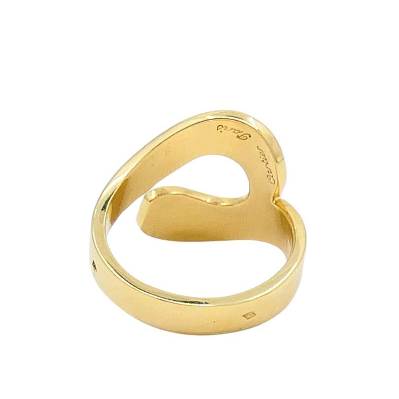 Cartier Paris 18k Gold Modernist Ring For Sale 4