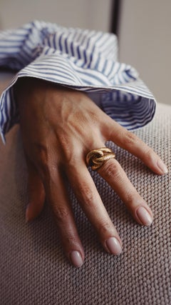 Cartier Paris, 18K Gold Wire Knot Ring, C.1960