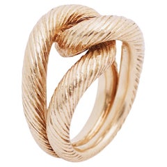 Cartier Paris, 18K Gold Wire Knot Ring, C.1960