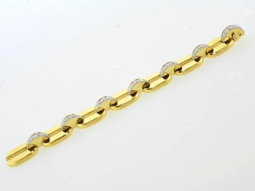 Cartier Paris 18K, Platinum and Diamond Bracelet, c. 1938. For Sale 3