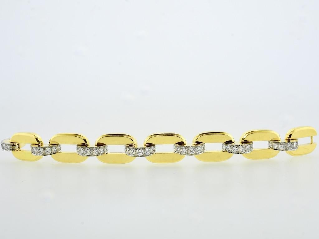Cartier Paris 18K, Platinum and Diamond Bracelet, c. 1938. For Sale 5