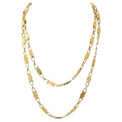 Cartier Paris 18K Yellow Gold 32 Inches, Georges L'enfant Makers Mark, Chain
