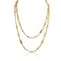 Cartier Paris 18K Yellow Gold 33 Inches, Georges L'enfant Makers Mark, Chain