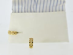 Cartier Paris 18K Yellow Gold and Diamond Maillon Panthere Vintage Cufflinks