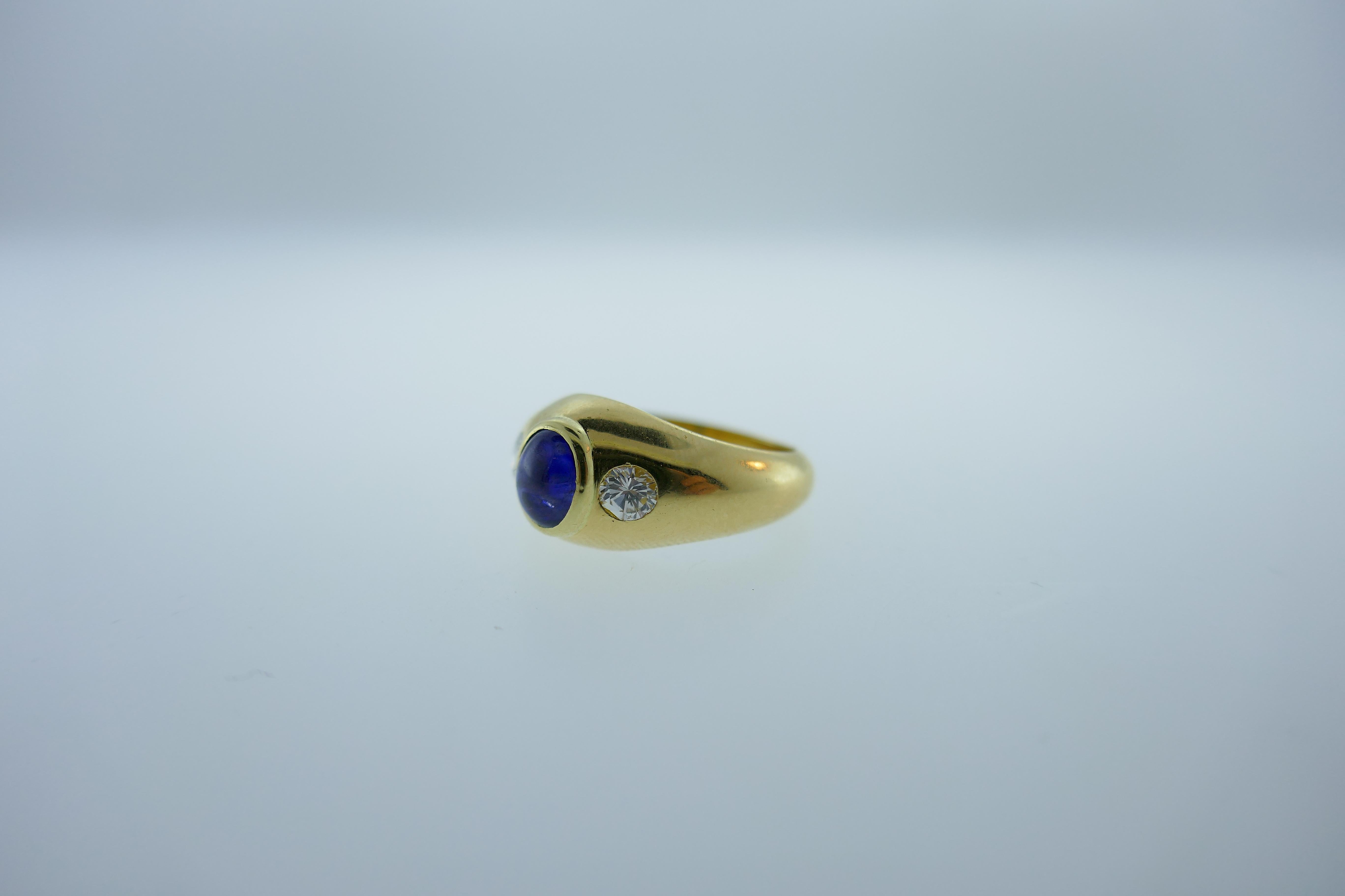 cartier cabochon sapphire ring