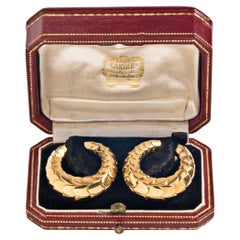 Cartier Paris 18K Yellow Gold Hoop Ear Clips